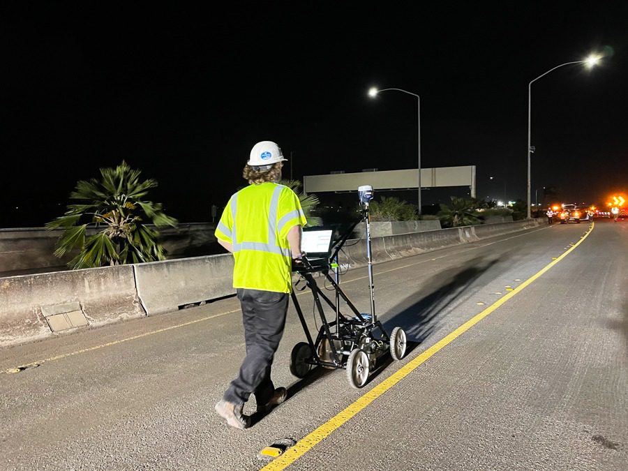 Bridge Deck Scanning, Impact Echo IE, Olson Engineering