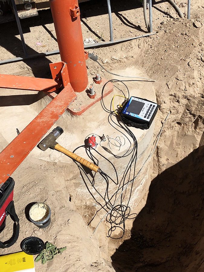 PIT integrity pile test instrument tester Pile integrity Sonic Echo Pulse  Echo Testing test equipment